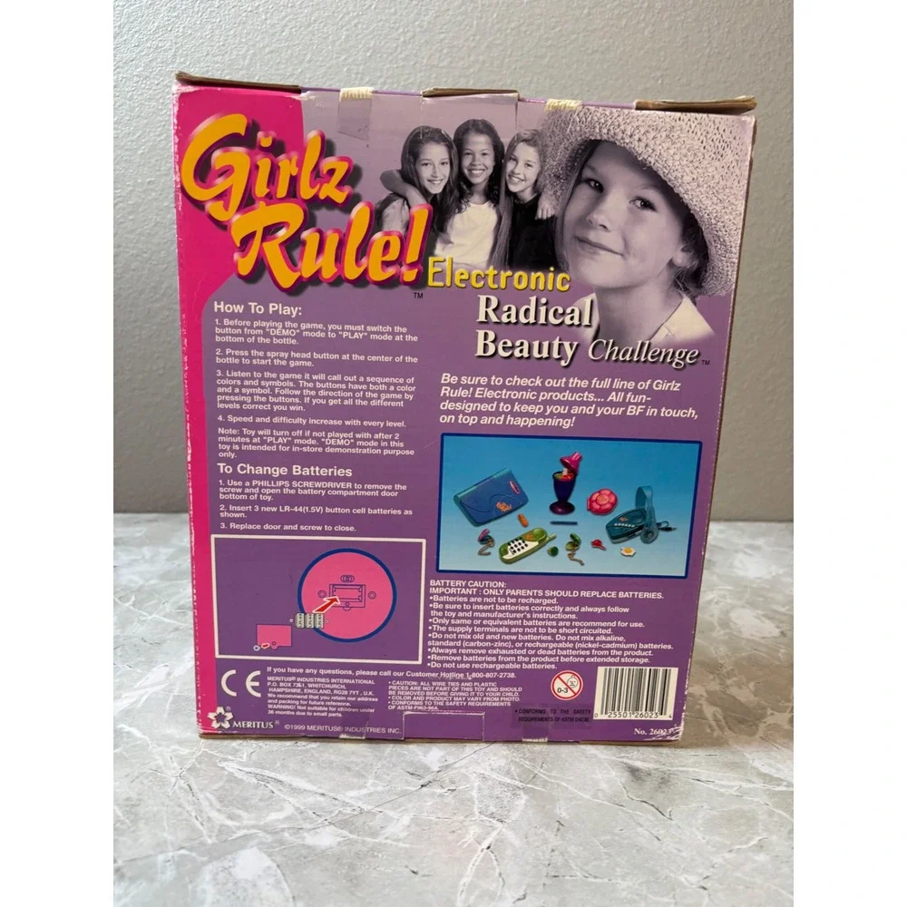 Girlz Rule! Radical Beauty Challenge Electronic Memory Game 1999 NIB‎ VTG Kmart